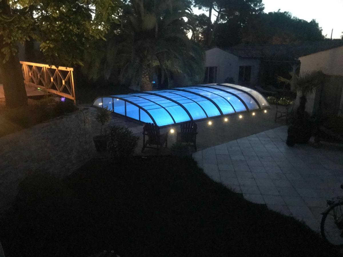 La Maison De La Dune - Chambres Climatisees - Jacuzzi 1Ere Seance Offerte - Piscine Chauffee Avec Abri Amovible - Plage Situee A 200M, Acces Direct Par Le Bois La Couarde sur Mer Bagian luar foto