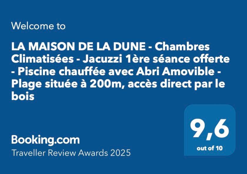 La Maison De La Dune - Chambres Climatisees - Jacuzzi 1Ere Seance Offerte - Piscine Chauffee Avec Abri Amovible - Plage Situee A 200M, Acces Direct Par Le Bois La Couarde sur Mer Bagian luar foto